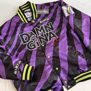 VINTAGE Headgear Classics Martin Jacket Satin Sheneneh Damn Gina 2XL Mens 90s